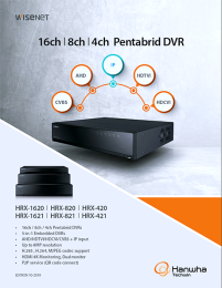 NEW Wisenet 16ch, 8ch, 4ch Penta-brid DVR