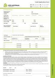 EOS Credit Account Application Form