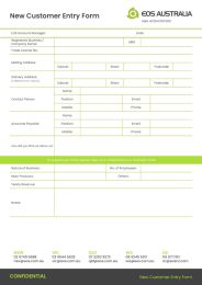 EOS New Customer Application Form