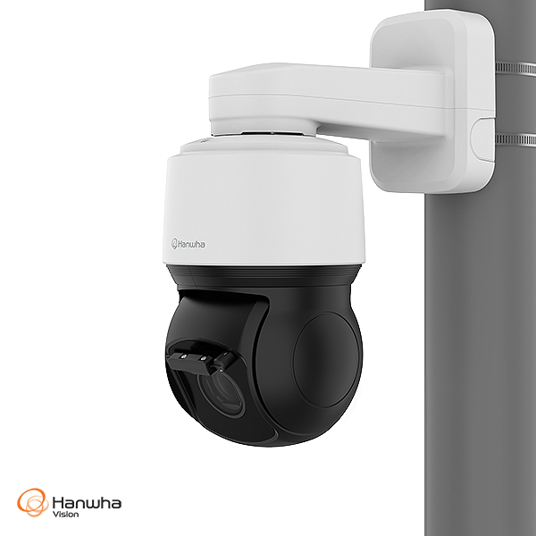 Hanwha Vision 6MP AI PTZ Camera with built-in wiper and 30x Zoom