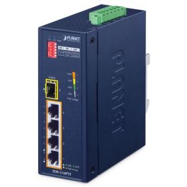 PLANET Industrial 4-port 10/100TX 802.3at PoE+ plus 1-Port 100FX ...